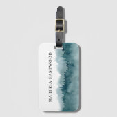 オーダーメイドの水彩画の森 ラゲッジタグ (正面縦)