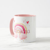 オーダーメイドの水彩虹 マグカップ (正面左)