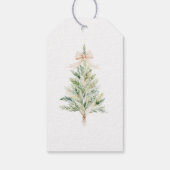 オーダーメイドの洗練されたクリスマスツリー ギフトタグ (裏面)