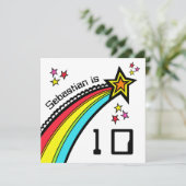 オーダーメイドの流れ星の誕生日招待状 (スタンド正面)