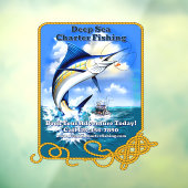 オーダーメイドの海洋スポーツフィッシングチャーターボートビジネス ウィンドウサイン (シート3)