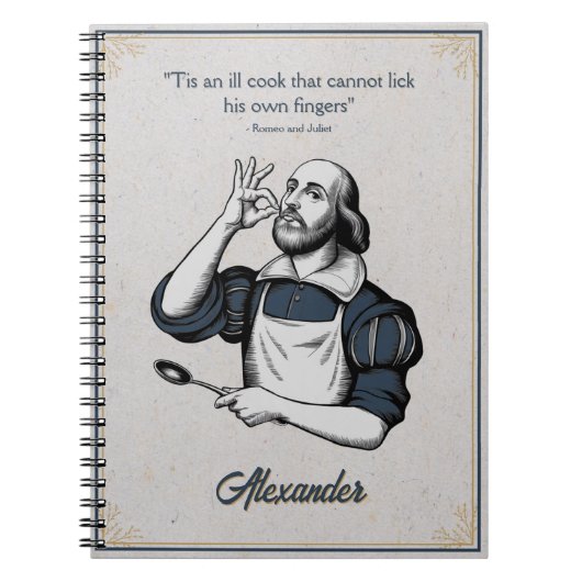 オーダーメイドの焼き菓子レシピ　～エレガントシェフ～ ノートブック (正面)