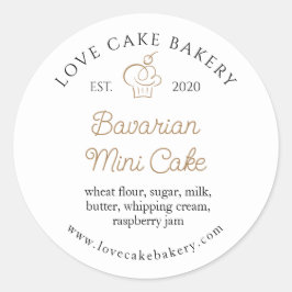 オーダーメイドの焼き菓子 ラウンドシール