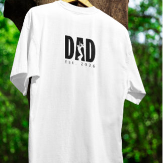 オーダーメイドの父と子のシルエット Tシャツ