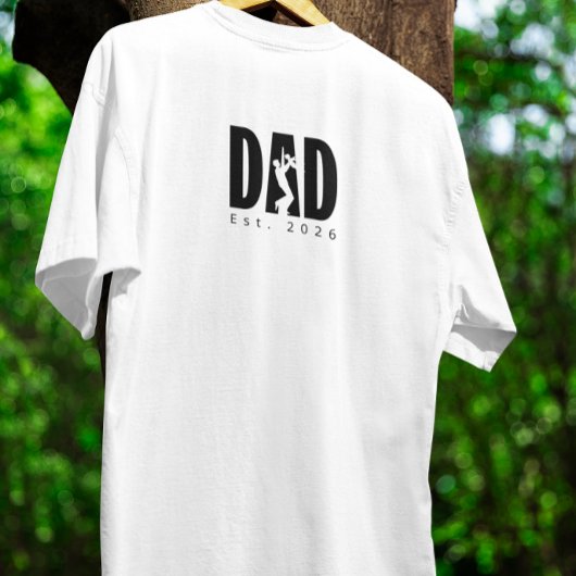 オーダーメイドの父と子のシルエット Tシャツ