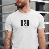オーダーメイドの父と子のシルエット Tシャツ