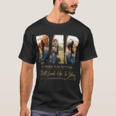 オーダーメイドの父の写真Tシャツ Tシャツ (正面)