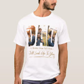 オーダーメイドの父の写真Tシャツ Tシャツ (正面)