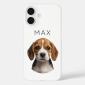 オーダーメイドの犬の写真と名前 Case-Mate iPhoneケース (裏面)