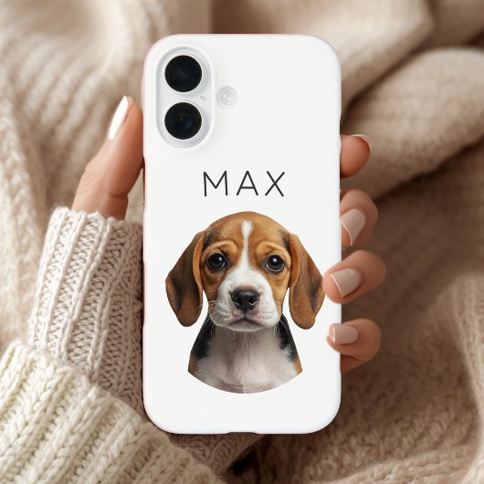 オーダーメイドの犬の写真と名前 Case-Mate iPhoneケース