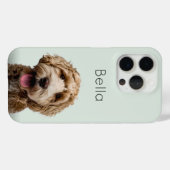 オーダーメイドの犬の写真のスマホケース(カスタムペット名入り) Case-Mate iPhoneケース (裏面 (横))
