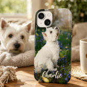 オーダーメイドの犬の写真のスマホケース 名前入りギフト Case-Mate iPhoneケース