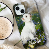 オーダーメイドの犬の写真のスマホケース 名前入りギフト Case-Mate iPhoneケース