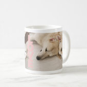 オーダーメイドの犬の写真マグカップ コーヒーマグカップ (正面右)