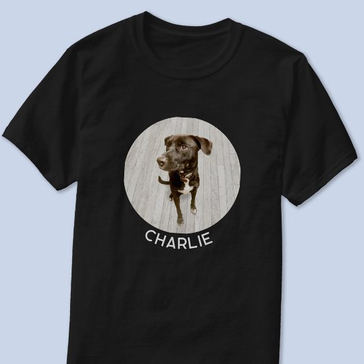 オーダーメイドの犬の写真入り名入れグッズ Tシャツ