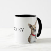 オーダーメイドの犬の写真 | 名前入りペットのマグカップ マグカップ (正面右)