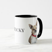 オーダーメイドの犬の写真 | 名前入りペットグッズ マグカップ (正面右)