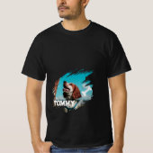 オーダーメイドの犬の写真Tシャツ Tシャツ (正面)