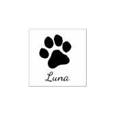 オーダーメイドの犬の足あとスタンプ かわいい ラバースタンプ (インプリント)