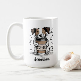 オーダーメイドの犬好きコーヒーマグ コーヒーマグカップ
