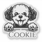 オーダーメイドの犬 シール (正面)