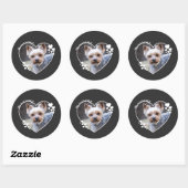 オーダーメイドの犬Tシャツに心奪われる ラウンドシール (シート)