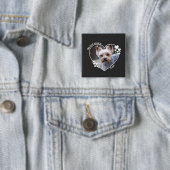 オーダーメイドの犬Tシャツに私のハートを込めて 缶バッジ (インサイチュ)