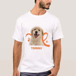 オーダーメイドの犬Tシャツ|カスタムの犬の名前Tommy Tシャツ