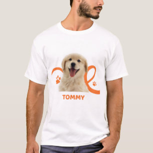 オーダーメイドの犬Tシャツ|カスタムの犬の名前Tommy Tシャツ