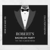 オーダーメイドの独身最後のパーティー ビールラベル (シングルラベル)