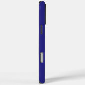 オーダーメイドの猫の写真コラージュモノグラム ブルー Case-Mate iPhoneケース (裏面 / 右)