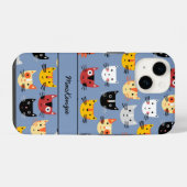 オーダーメイドの猫柄 iPhoneケース (裏面横)