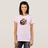 オーダーメイドの猫 "Just One More Chapter" Tシャツ (正面フル)