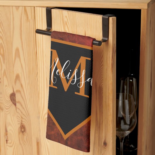 オーダーメイドの生皮 キッチンタオル (三つ折り)