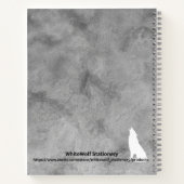 オーダーメイドの白いユニコーンの森 ノートブック (裏面)