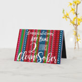 オーダーメイドの禁酒 12ステップ回復オリジナルカード カード (黄色い花)