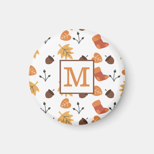 オーダーメイドの秋のマグネット マグネット (正面)
