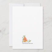 オーダーメイドの秋の花柄　結婚します セーブザデート (裏面)