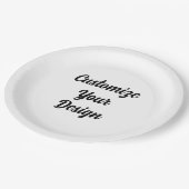 オーダーメイドの紙皿と紙コップ ペーパープレート (アングル)