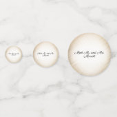 オーダーメイドの素敵な自転車の結婚式のコンフェッティ コンフェッティ (裏面)