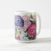 オーダーメイドの紫陽花 コーヒーマグカップ (正面右)