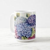 オーダーメイドの紫陽花 コーヒーマグカップ (正面左)