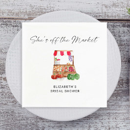 オーダーメイドの結婚前お祝いスクリプト スタンダードカクテルナプキン