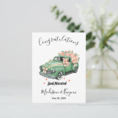 オーダーメイドの結婚前お祝いパーティー - 結婚しました ポストカード (スタンド正面)