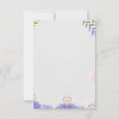 オーダーメイドの結婚式のお礼カード サンキューカード (裏面)