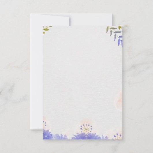 オーダーメイドの結婚式のお礼カード サンキューカード (裏面)