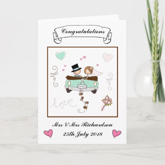 オーダーメイドの結婚式のカード カード (正面)