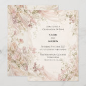 オーダーメイドの結婚式の招待状 招待状 (正面/裏面)