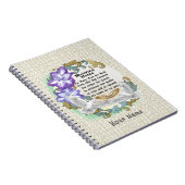 オーダーメイドの結婚式の誓いのゲストブック ノートブック (右側)