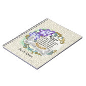 オーダーメイドの結婚式の誓いのゲストブック ノートブック (左側)